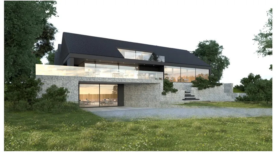 Budynek usługowy — projekt techniczny